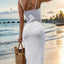 Slit Openwork V-Neck Sleeveless Cover Up - Korvel