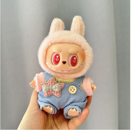 Clothing] Labubu Clothes with PVC Face Pendant, Labubu Sitting Party Series Doll Clothing - Korvel