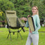 Lightweight Folding Camping Chair with Headrest
