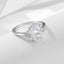 S925 Sliver Moissanite Rings for Women D VVS1 Pear Shape Diamond Engagement Wedding Fine Jewelry Gift - Korvel