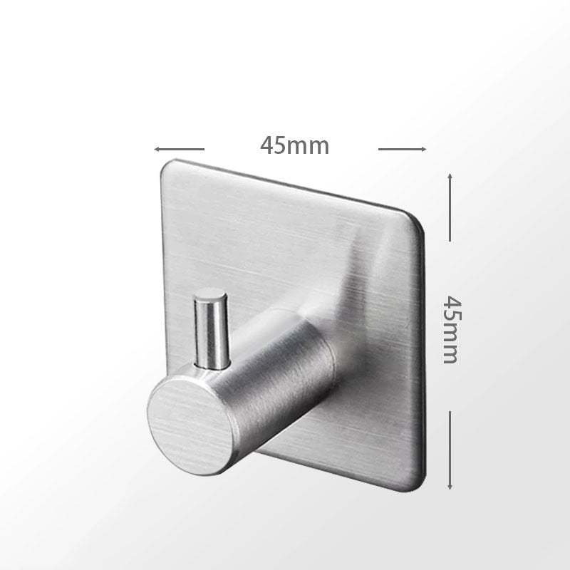 SUS304 Black Robe Hook Wall Hook Towel Hook for Bathroom Stainless Steel Coat Hook Rustproof Hook Hanger for Kitchen Hardware - Korvel