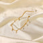 Elegant Pearl 18K Gold-Plated Charm Anklet