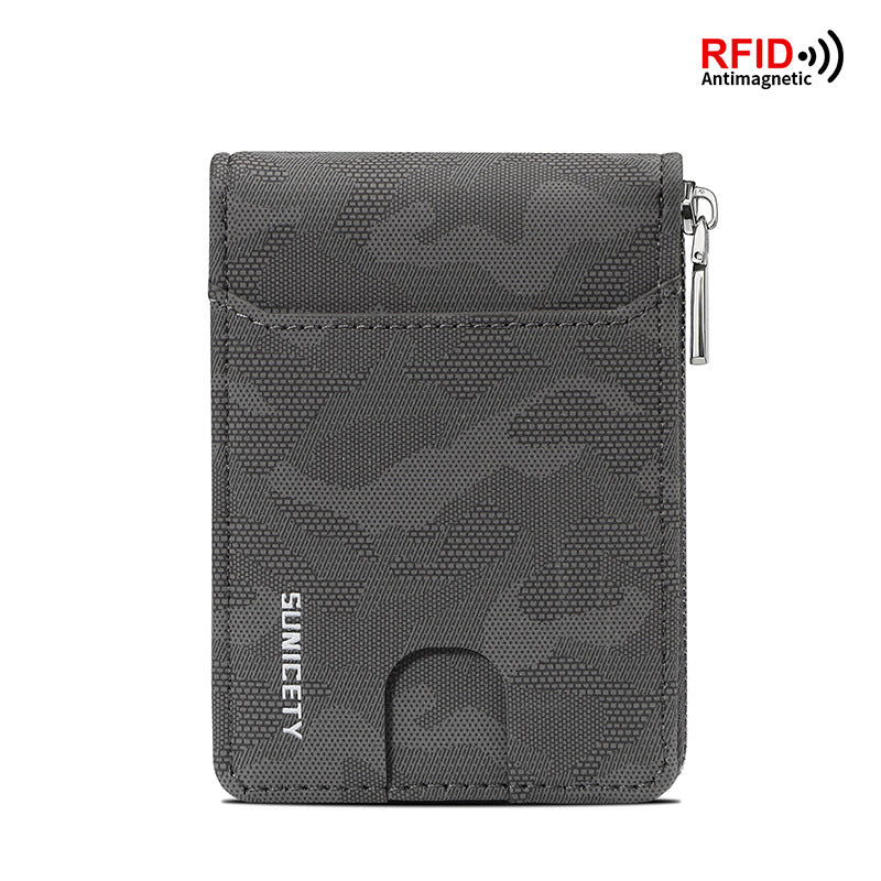 RFID Large Capacity Camouflage Card Case for Men