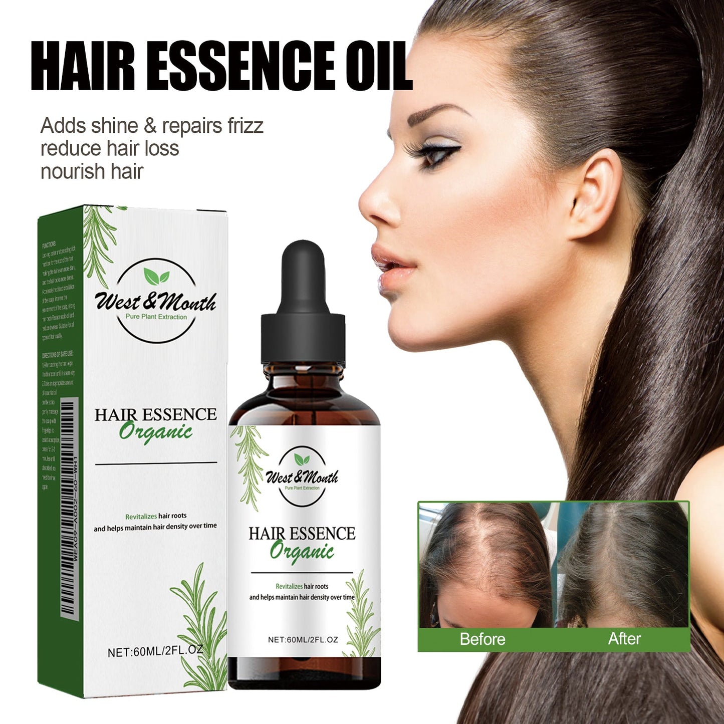 Aceite Esencial para el Cuidado del Cabello - Hidratante y Protector