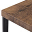 TOPMAX Counter Height Extra Long Dining Table Set with 3 Stools Pub Kitchen Set Side Table with Footrest Brown - Korvel