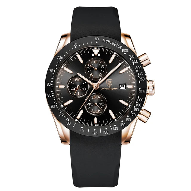 Multi-Functional Waterproof Night Light Men's Quartz Watch