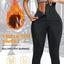 Pantalones de chándal activos de cintura alta premium para mujeres