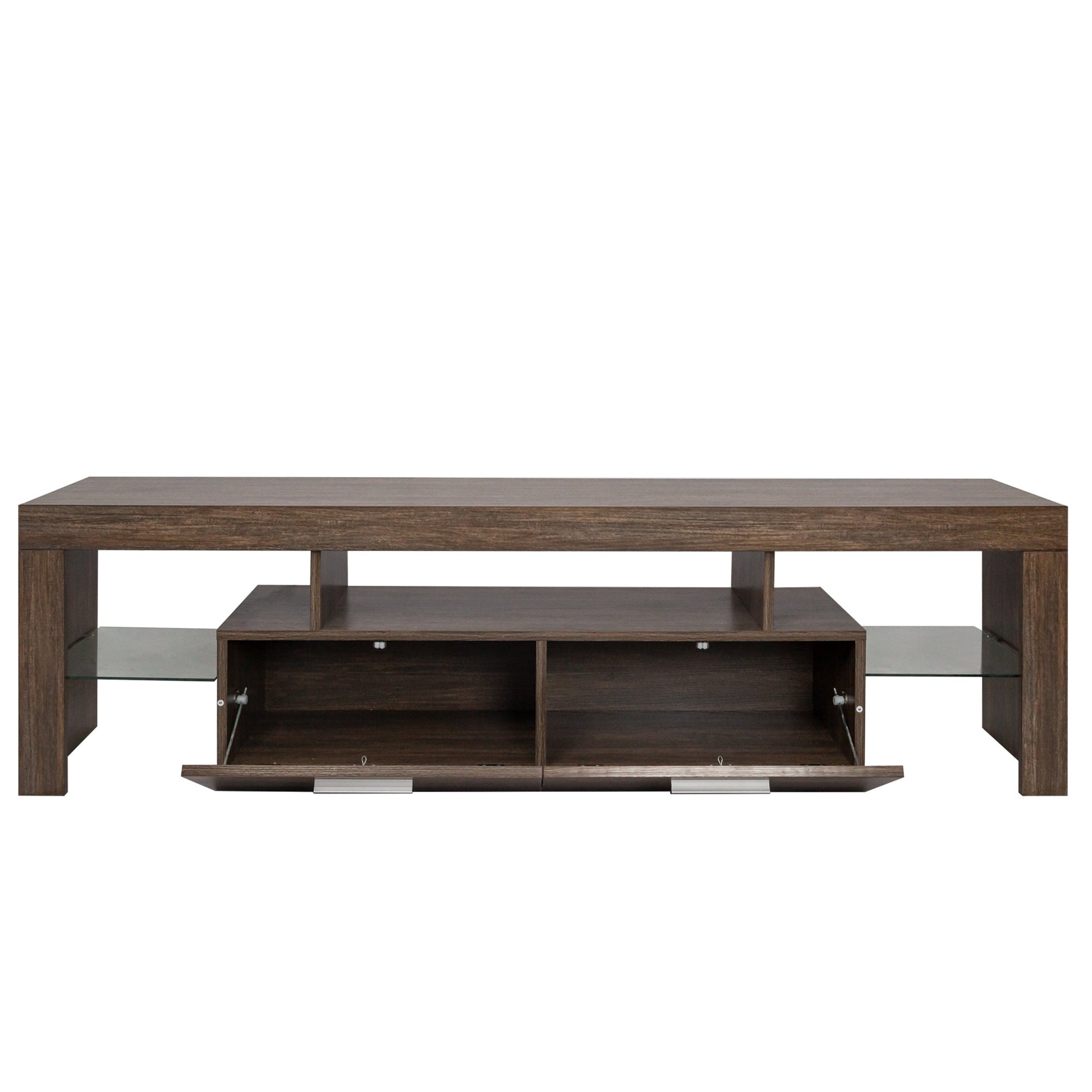 20 minutes quick assembly brown simple modern TV stand - Korvel