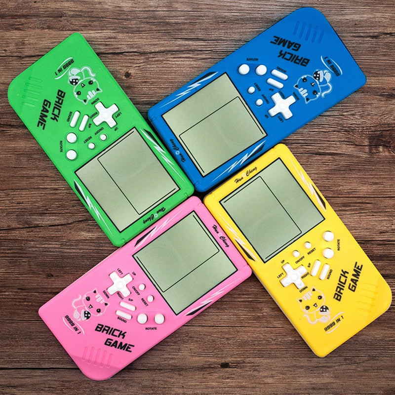 Portable Game Console Tetris Handheld Game Players LCD Screen Electronic Game Toys Pocket Game Console Classic Childhood Gift - Korvel