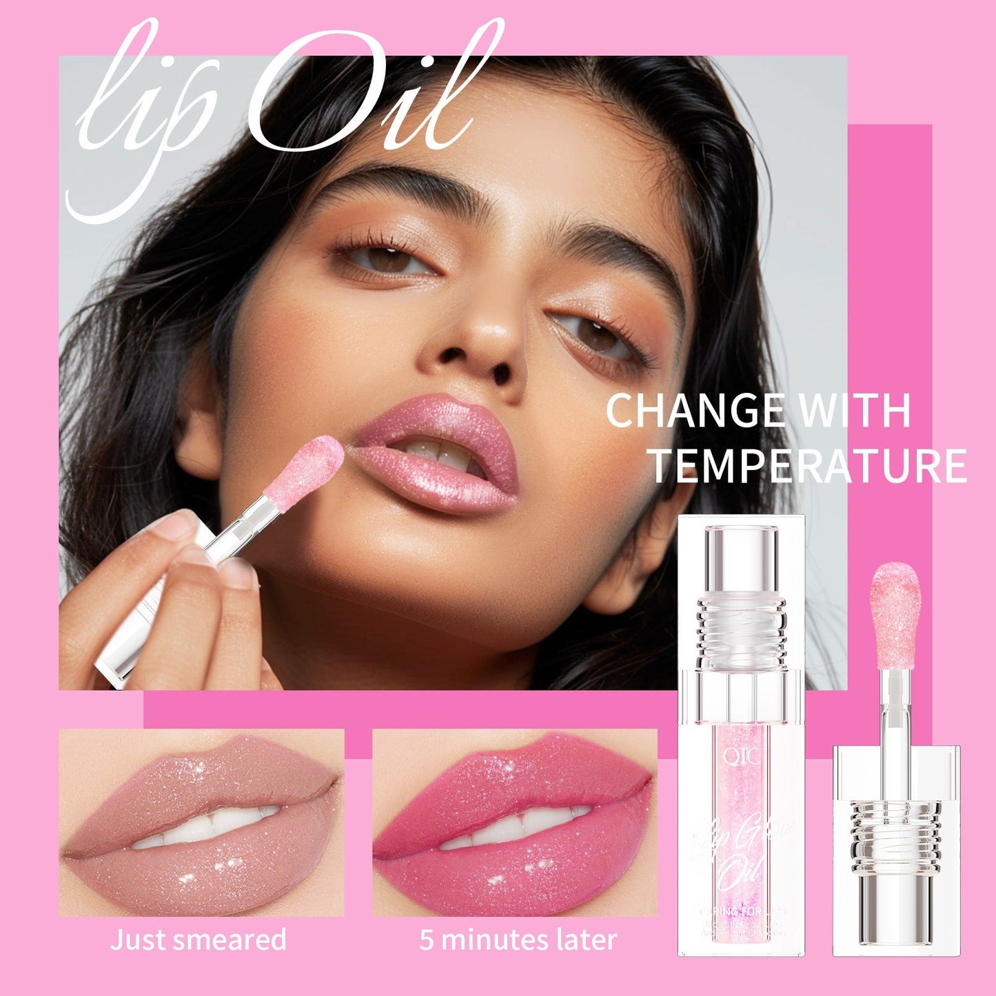 Huile à Lèvres Color-Changing QIC - Gloss Hydratant