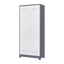 Metal storage cabinets, lockable cleaning tool cabinets, high broom tool organizers, and large storage cabinets in storage store - Korvel