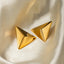 Pendientes Triangulares 3D de Acero Inoxidable Premium