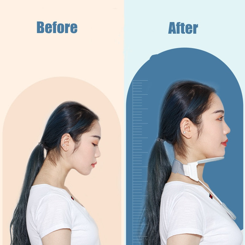 Lightweight NECK Helper Braces Pain,Supports Improving Forward Head Posture with heat  Discreet Comfortable Cervical Collar - Korvel