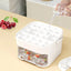 50-grid ice maker with new large capacity - household food-grade plastic double-layer ice storage barrel & ice ball mold set - Korvel