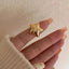 18K Gold-Plated Stainless Steel Star Ring - Korvel