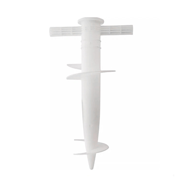 Plastic Adjustable Umbrella Base, Sun, Beach, Terrace, Sand, Ground Fixing Tools (Anchor Bracket, Spiral Tool, Tip Part), 1 Pc - Korvel