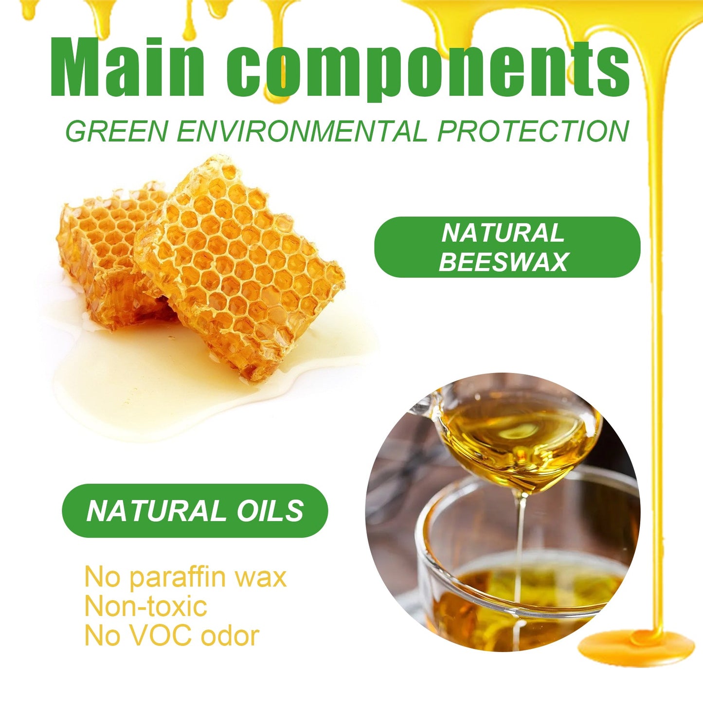Wood Scratch Repair Beeswax, Solid Wood Floor Furniture Waxing Repair Scratch Repair Beeswax - Korvel