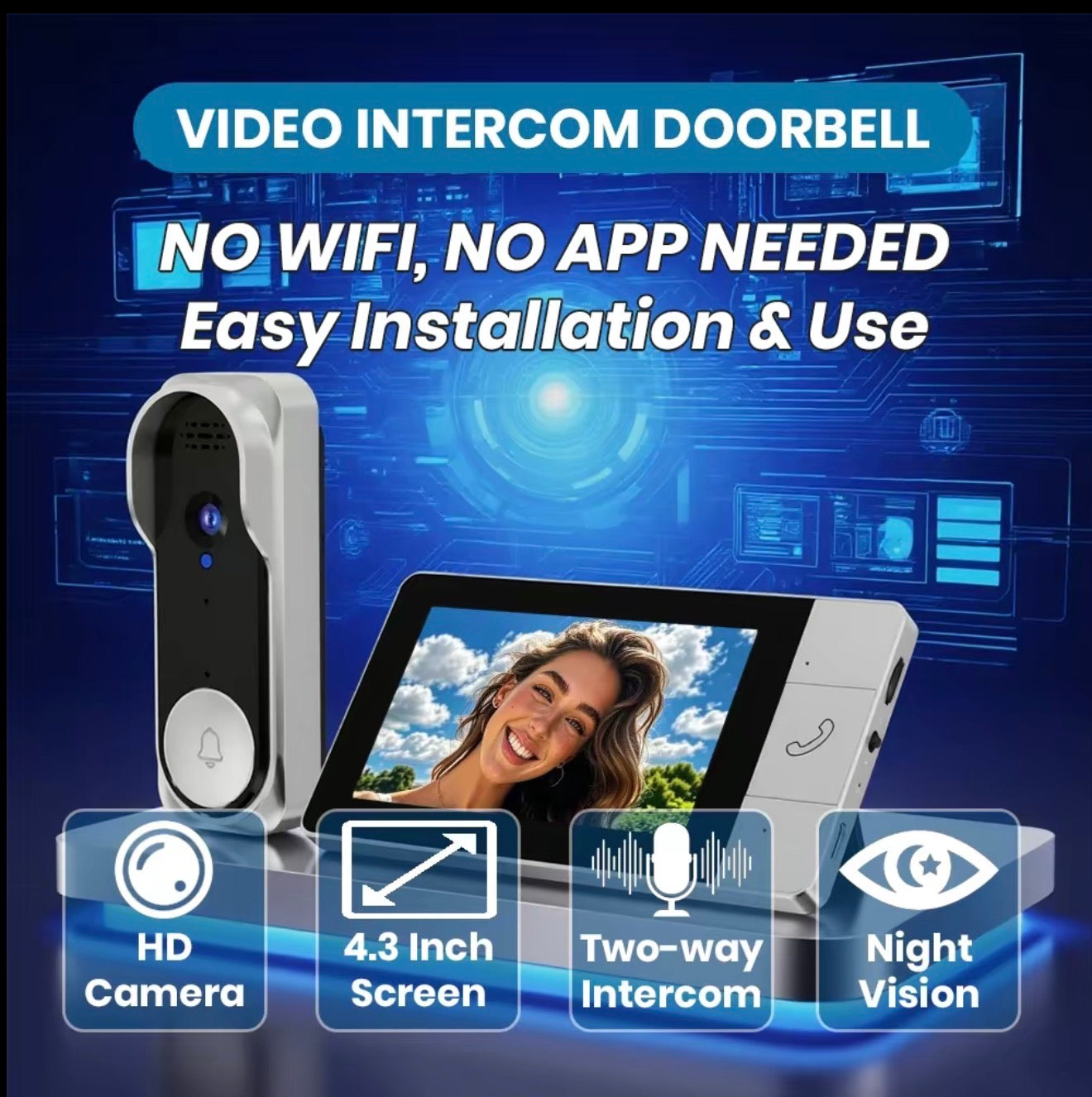 BellCam Door Camera - Privacy-Focused Video Doorbell