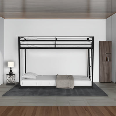 Adam Twin over Twin Metal Bunk, Black - Korvel