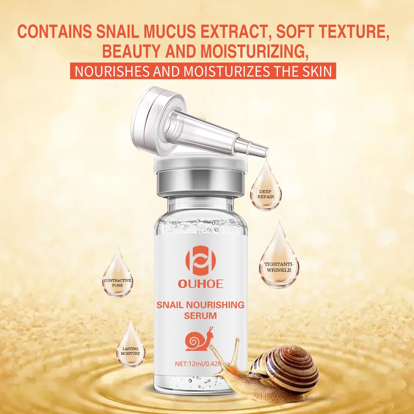 Snail Nourishing Repair Essence for Radiant Skin