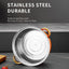 12-Piece Wine Red Non-Stick Stainless Steel Soup Pot Set
