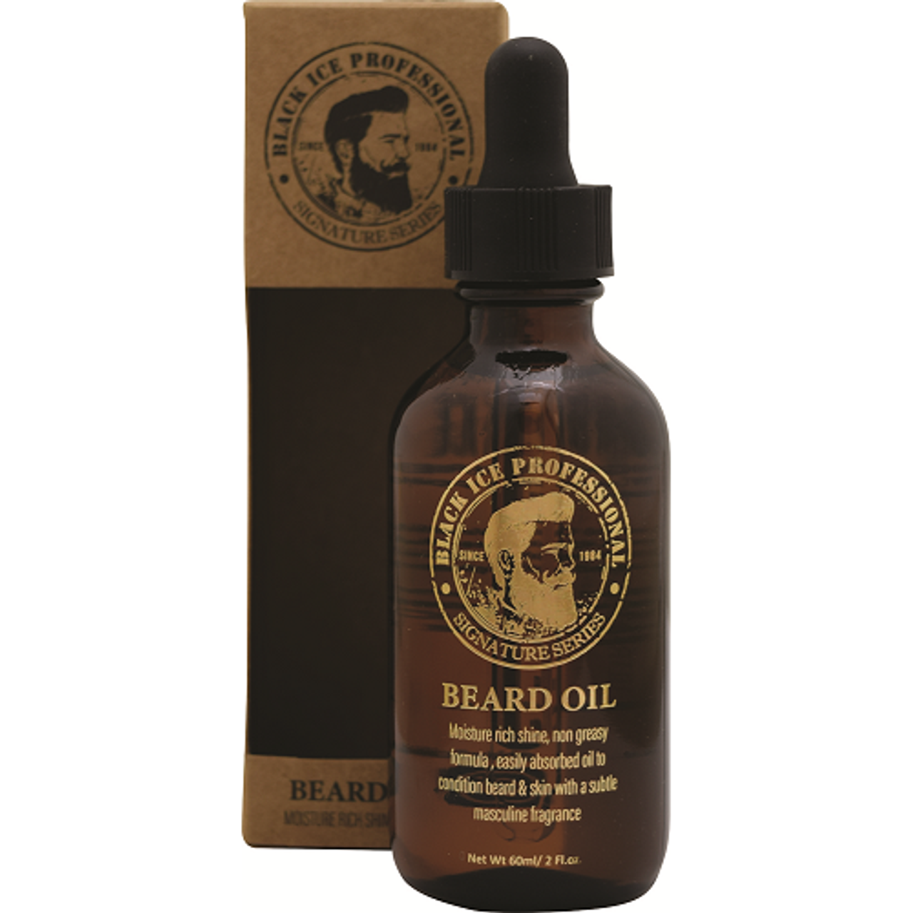 Aceite para barba premium BlackIce - 2 Fl Oz