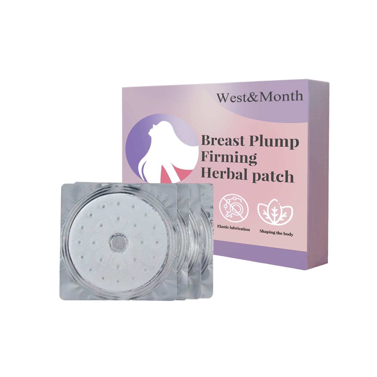 Breast Plump Firming Herbal Patch, Women's Breasts Plump Anti-sagging Breast Massage Care Patch - Korvel