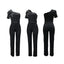 Sleeveless One-Piece Pants - European and American Style Off-the-Shoulder Short Sleeve Slim Fit - Korvel