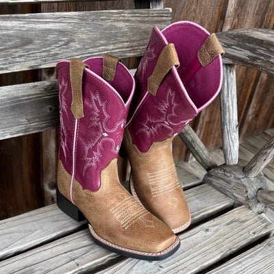 Ariat Kids' Pink Western Boots - Stylish & Durable - Korvel