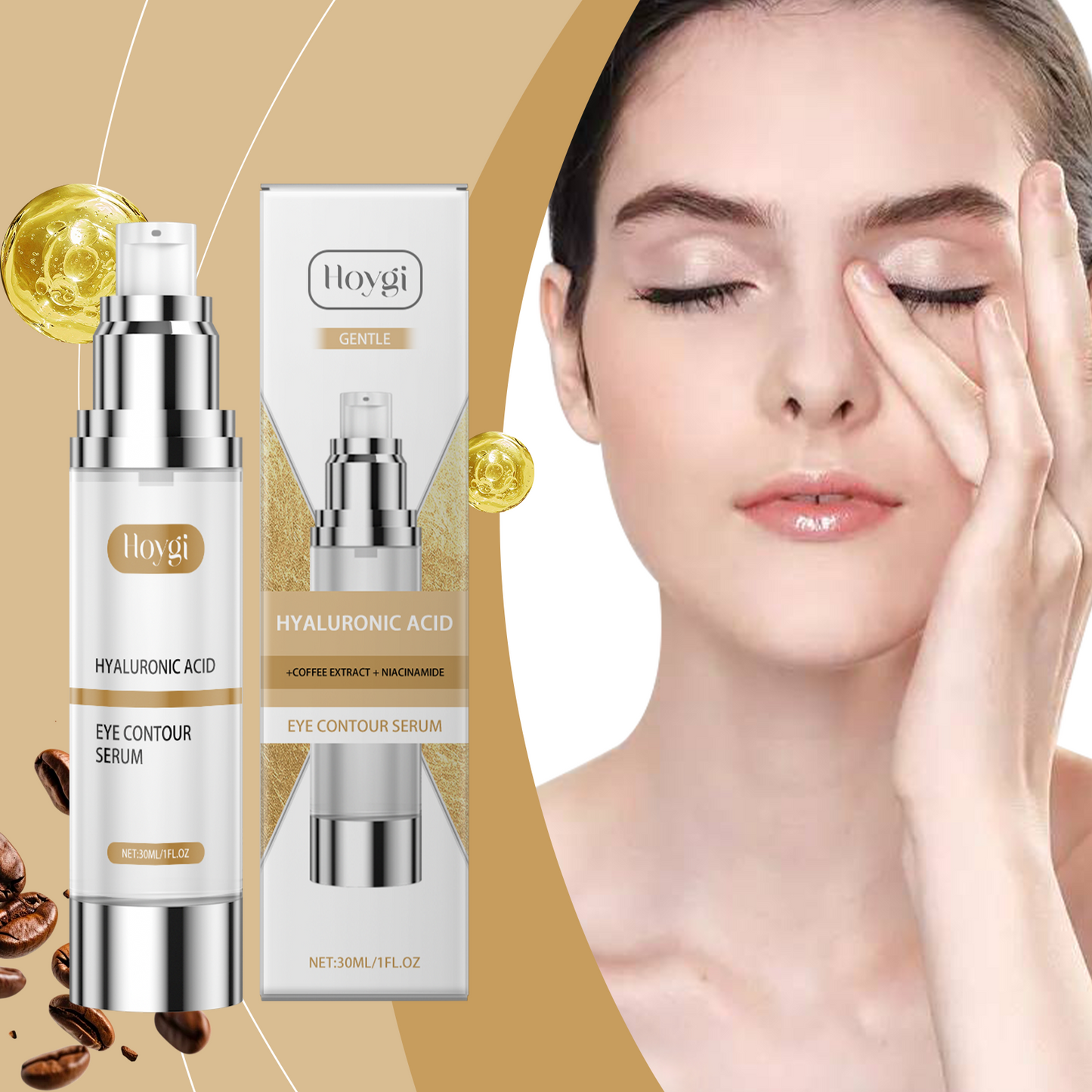 Sérum pour les yeux délicat pour une hydratation et un soin doux