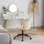 Silla de Oficina en Forma de Flor de Terciopelo con Giro