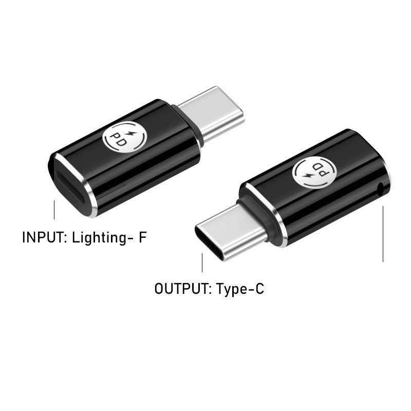 Lighting female to TYPE-C male 27W fast charging adapter suitable for Apple 15 mobile phone charging converter - Korvel