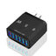 Standard 65W fast charging Korean standard mobile phone charger 6USB multi port fast charging head travel charger - Korvel
