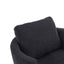 Rotating bucket chair living room comfortable circular sofa chair 360 degree rotating bucket chair armchair (black) - Korvel