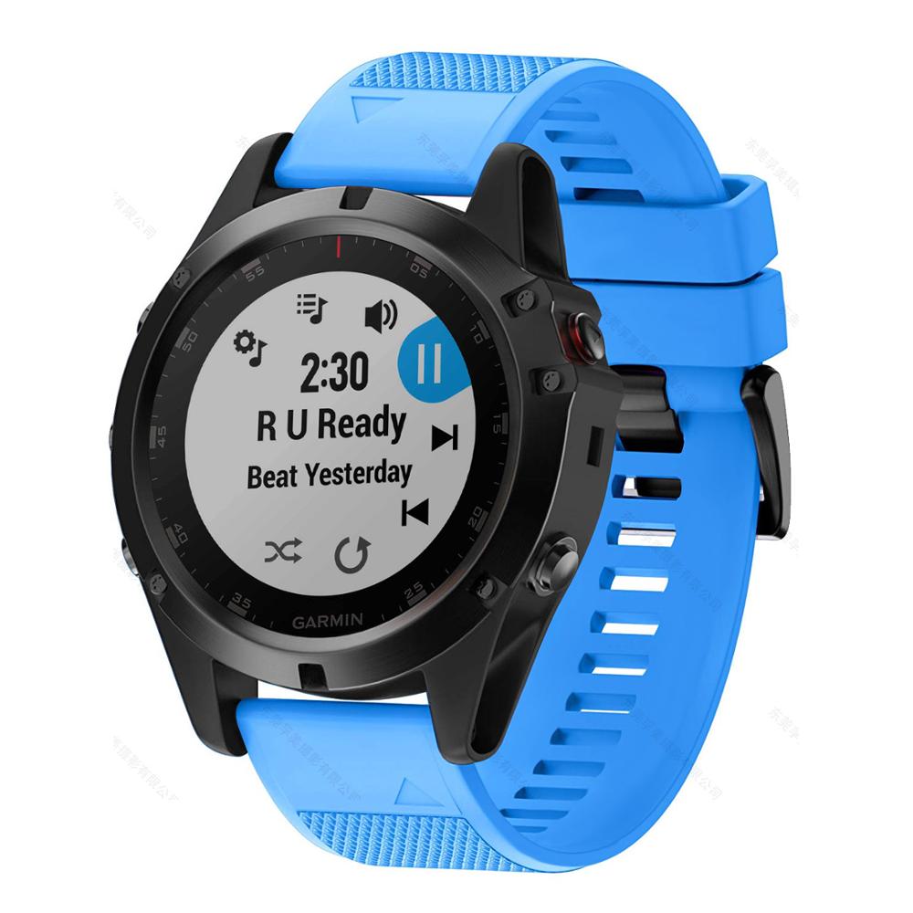 FIFATA Smart Watch Band Straps For Garmin Fenix 6 6S 6X 5X 5 5S 3 3HR Forerunner 935 945 Quick Release Strap Silicone Bracelet - Korvel
