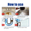 Drain Cleaner, Toilet Kitchen Drain Anti-Clogging Deodorant Dredging Cleaner - Korvel