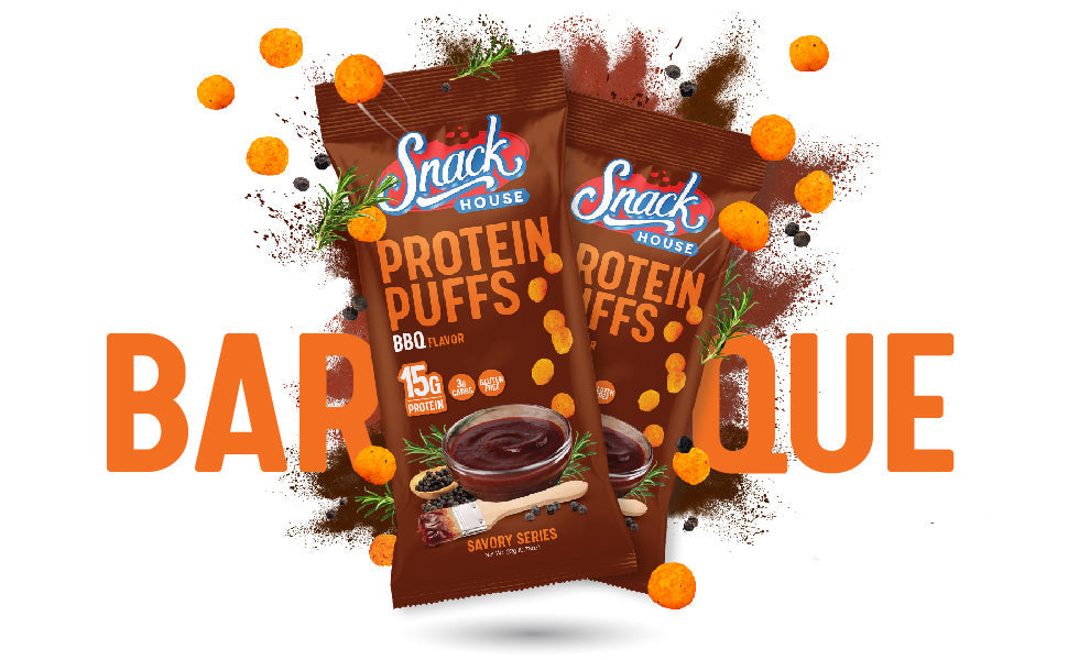 Carolina BBQ Protein Puffs – 15 g Protein, Bold Smoky Flavor - Korvel