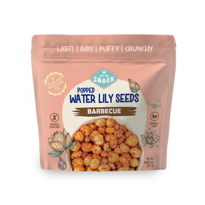 Barbecue Popped Water Lily Seeds – Smoky, Tangy Vegan Snack - Korvel