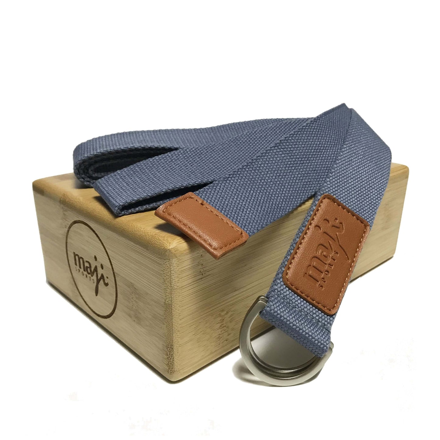 Bamboo Yoga Block & Strap Set for Enhanced Practice