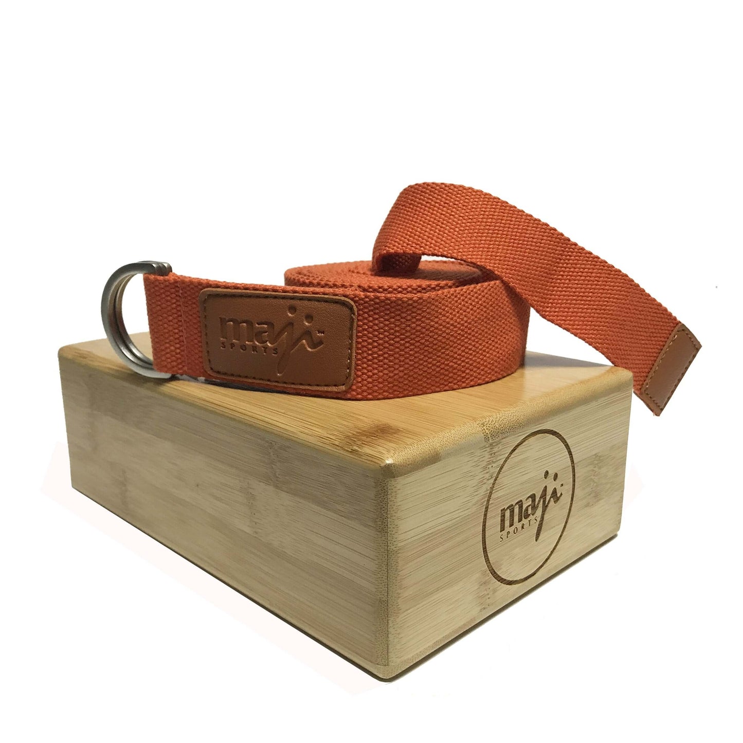 Bamboo Yoga Block & Strap Set for Enhanced Practice