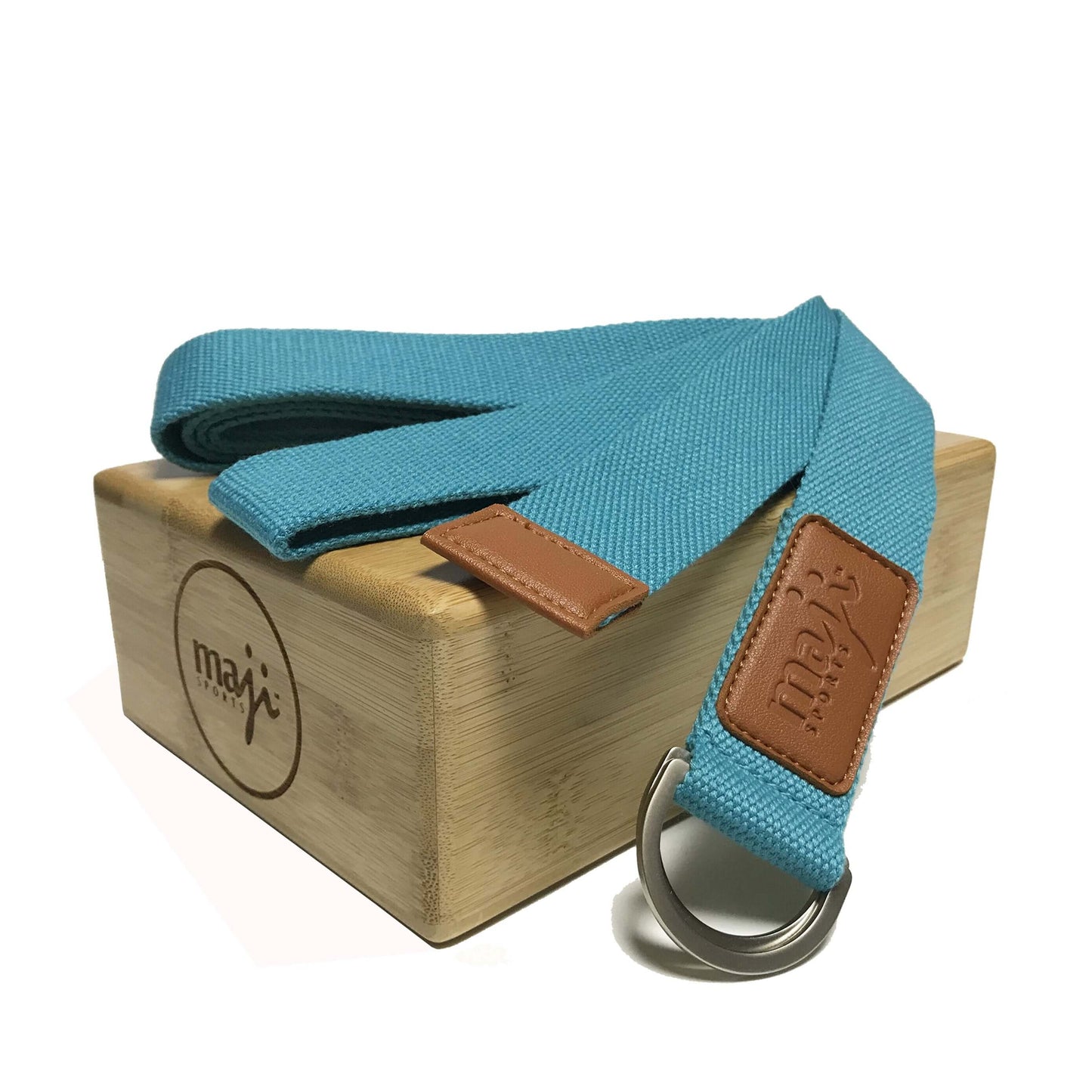 Bamboo Yoga Block & Strap Set for Enhanced Practice