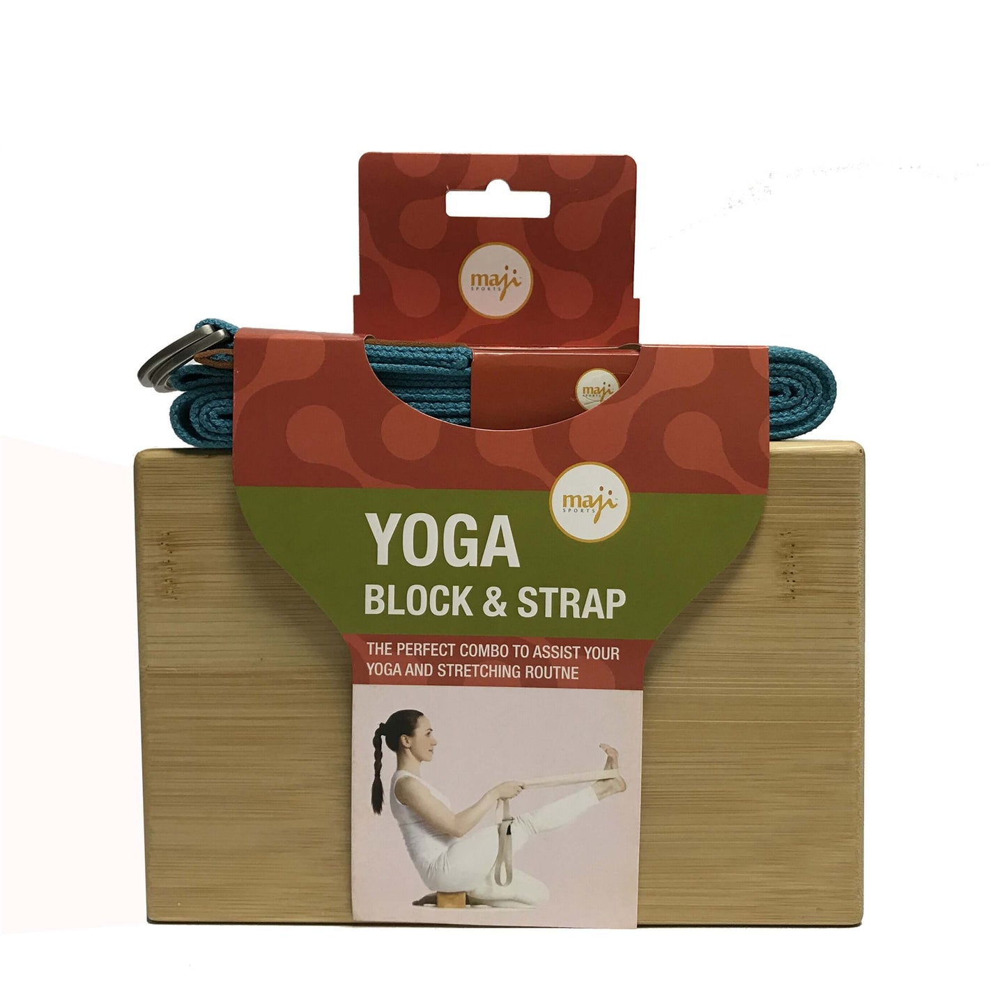 Bamboo Yoga Block & Strap Set for Enhanced Practice