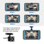 Caméra de tableau de bord à double lentille 4" 1080P avec écran tactile