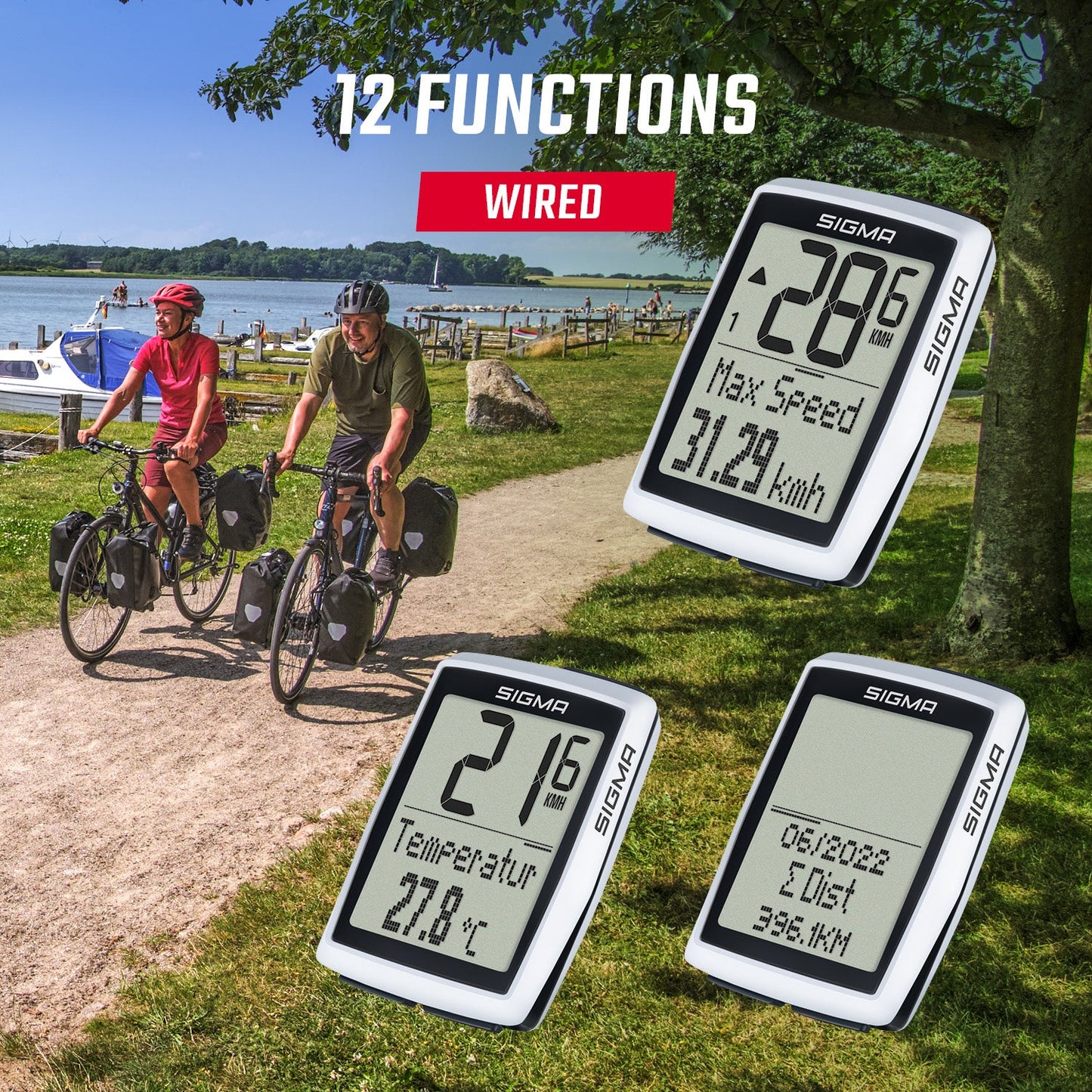 Computadora de Bicicleta con Cable SIGMA Originals BC 12.0