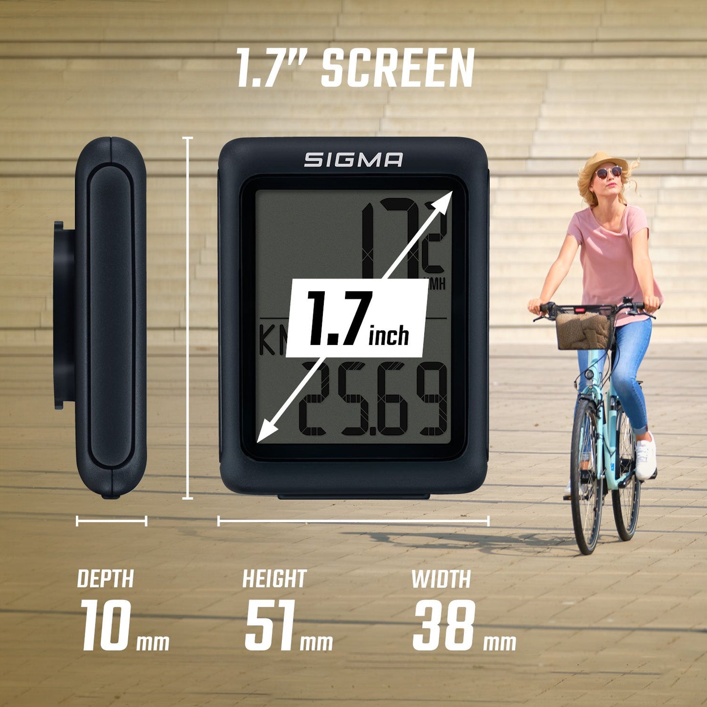 SIGMA BC 5.0 Computadora de Bicicleta Inalámbrica ATS