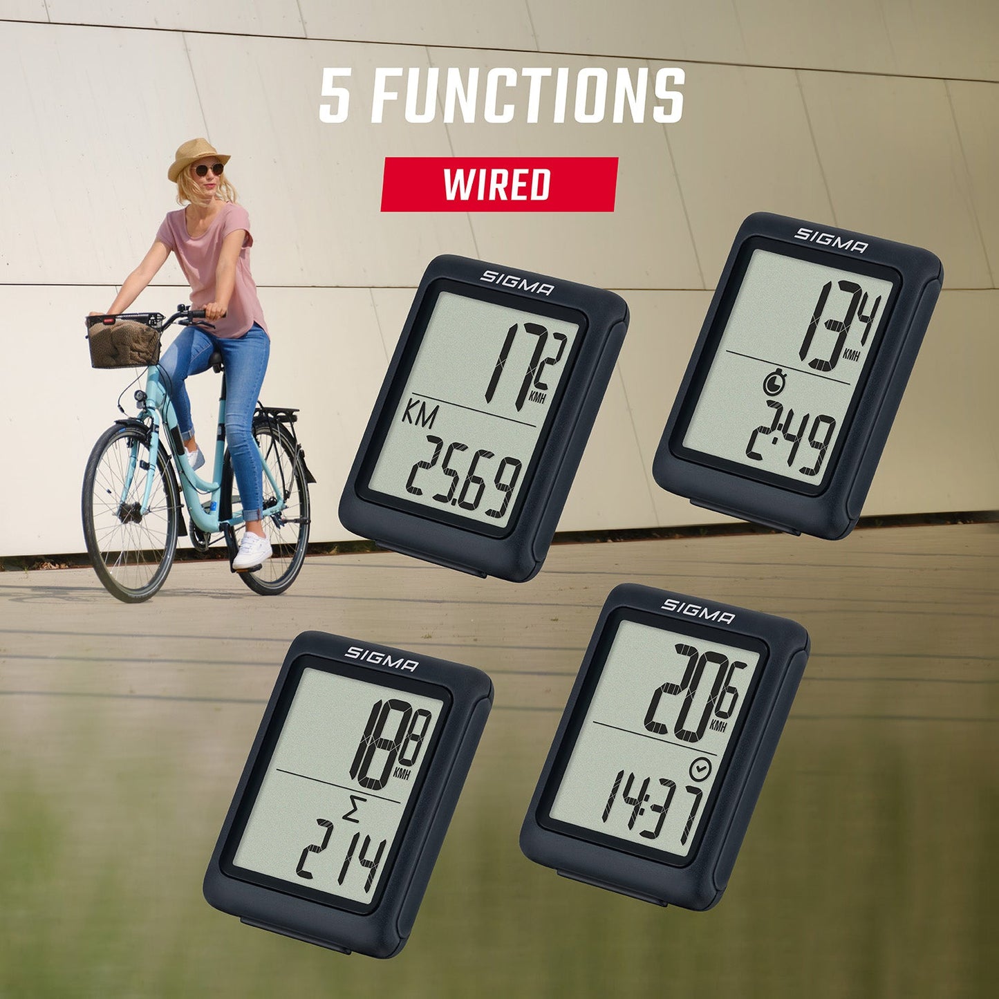 SIGMA BC 5.0 Wired Bicycle Computer