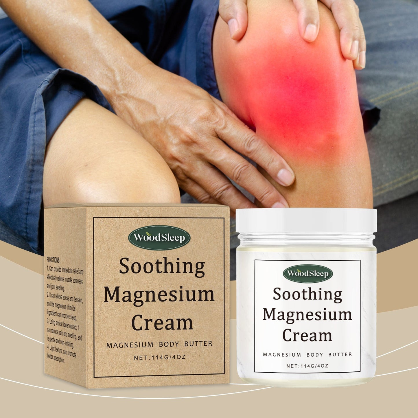 Body Care Magnesium Cream Sleep Care Magnesium Joint Care After Exercise Body Care Magnesium Cream - Korvel