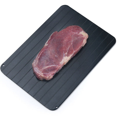 Quick Thawing Plate for Home Use: Aluminum Ice-Melting Rapid Beef, Frozen Food, Meat, and Seafood Thawing Board - Korvel