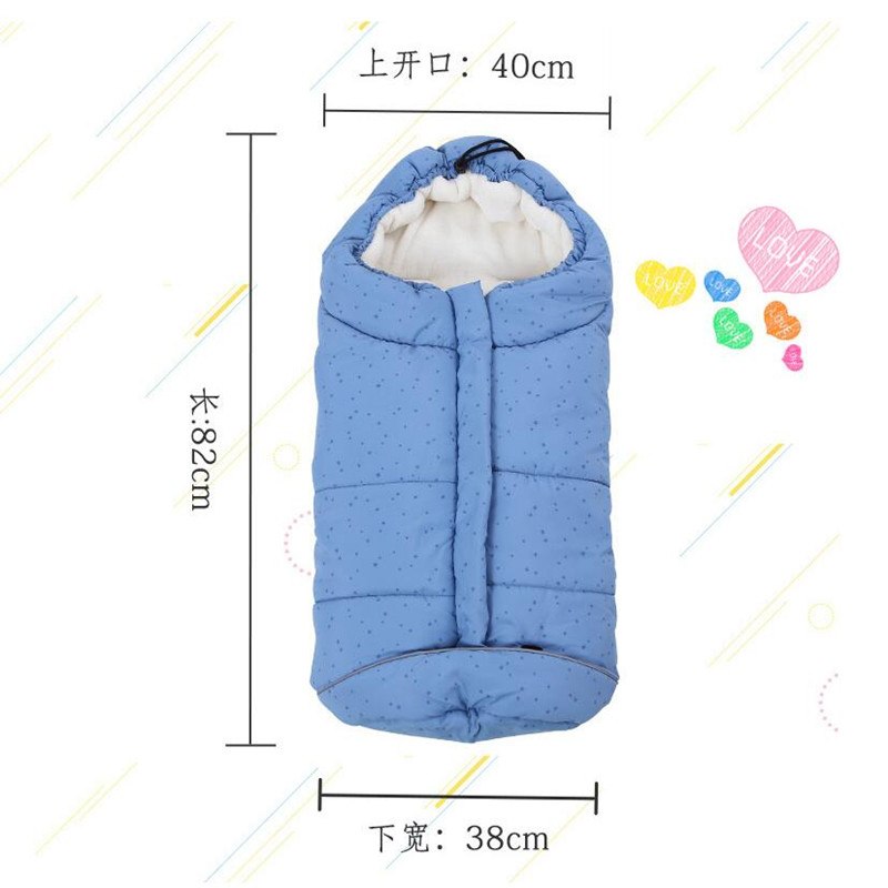 Baby Stroller Accessories Sleeping bag winter pram liner carriage padding cushion mattress mat Sleepsack Envelope Newborns 0-6M - Korvel