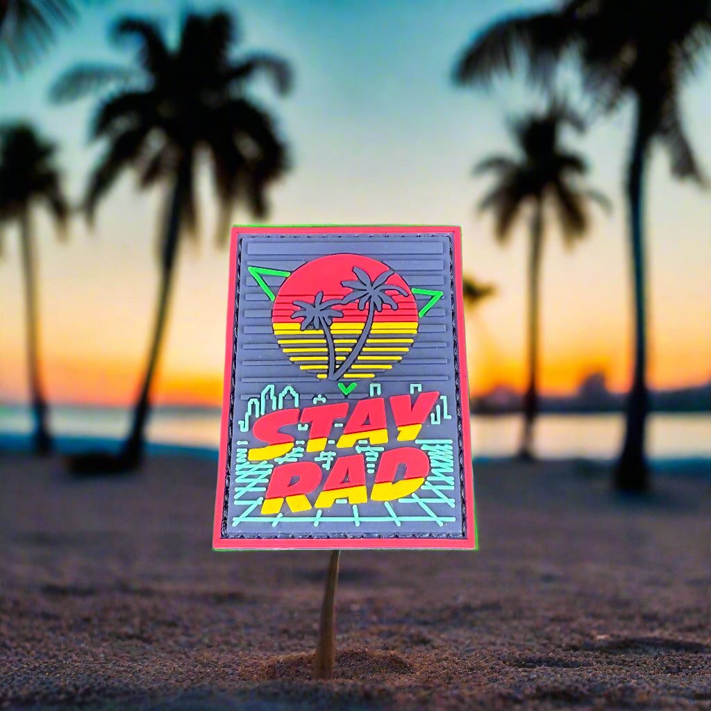 Parche de PVC Stay Rad - Cierre de gancho y bucle